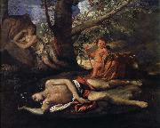 Nicolas Poussin echo och narcissus Spain oil painting artist